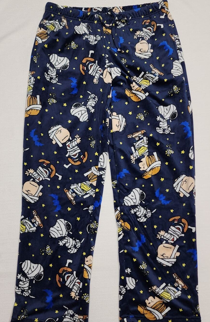 Snoopy mummified friends pajamas pants men's medium